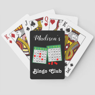 Jeu De Cartes Joueurs de Bingo personnalisés Nom personnalisé