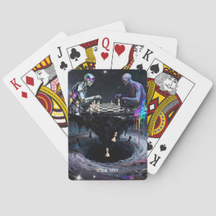 Jeu De Cartes Joueurs Imaginaire mignons à deux échecs