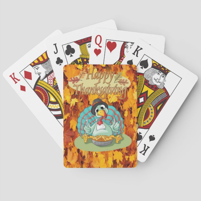 Jeu De Cartes Jour de bon thanksgiving Jeu de carte Deck (dos)
