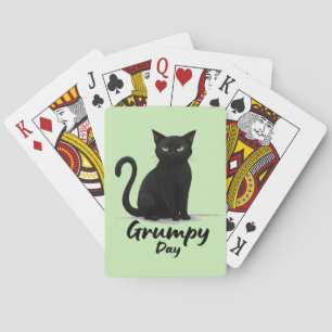 Jeu De Cartes Jour de grumeaux avec chat noir