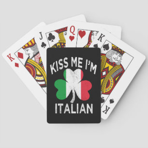Jeu De Cartes jour de la saint patrick embrasse-moi je suis ital