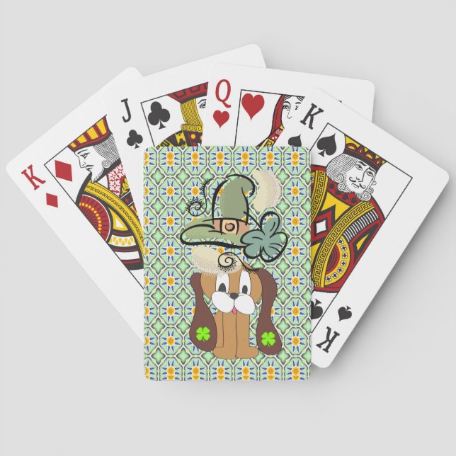 Jeu De Cartes Jour de la Saint-Patrick Jouer Card Deck Dog (dos)