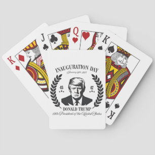 Jeu De Cartes Jour de l'investiture de Trump 2025 Fier Maga