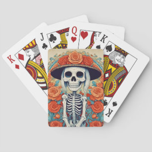 Jeu De Cartes Jour des morts jouant aux cartes
