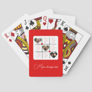 Jeu De Cartes Jour des Valentines du Coeur de Photo Rouge XOXO m