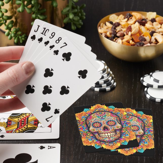Jeu De Cartes Jour du crâne de sucre mort (In Situ)