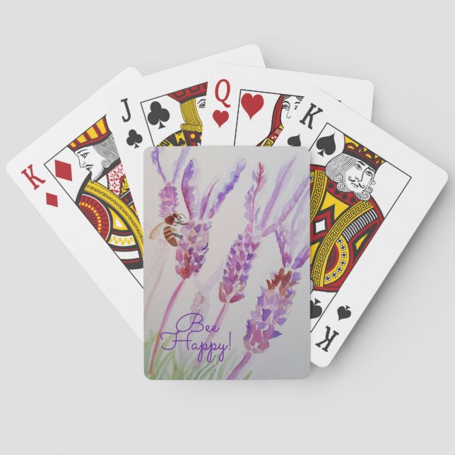 Jeu De Cartes Journal de jardin carnet de notes aquarelle abeill (dos)