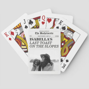 Jeu De Cartes Journal de l'Enterrement de Vie de Jeune Fille Der