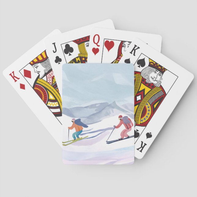 Jeu De Cartes Journée de ski | Montagne d'hiver (dos)