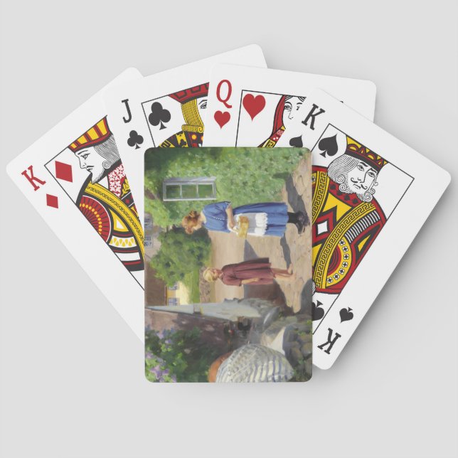 Jeu De Cartes Journée d'été au Danemark (par H.A. Brendekilde) (dos)