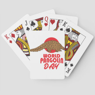 Jeu De Cartes Journée Mondiale de Pangolin - Jour de l'Appréciat