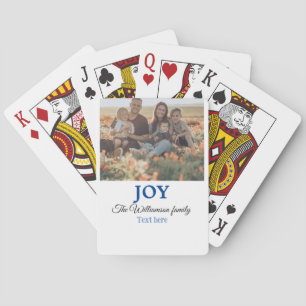 Jeu De Cartes Joy noël ajouter nom de famille photo cadeaux de v