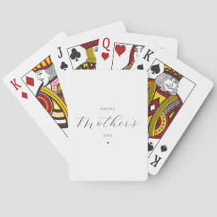 Jeu De Cartes Joyeuse fête des mères Élégante typographie de scr