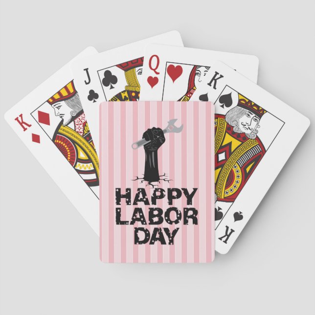 Jeu De Cartes Joyeuse fête du Travail (dos)