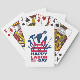 Jeu De Cartes Joyeuse fête du Travail, vacances aux États-Unis
