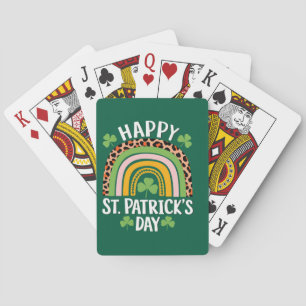 Jeu De Cartes Joyeuse Saint Patrick journée Arc-en-ciel Trèfle 