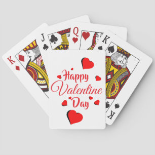 Jeu De Cartes Joyeuse Saint Valentin blanc
