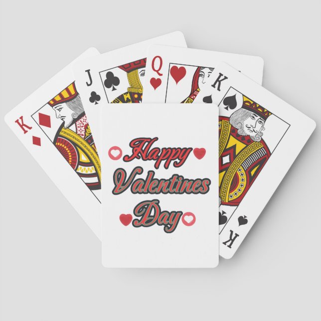 Jeu De Cartes Joyeuse Saint-Valentin pour le cadeau (dos)