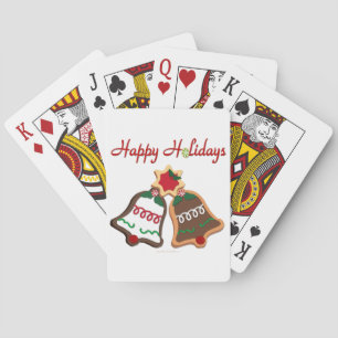 Jeu De Cartes Joyeuses Fêtes Cloches de Biscuit de Noël