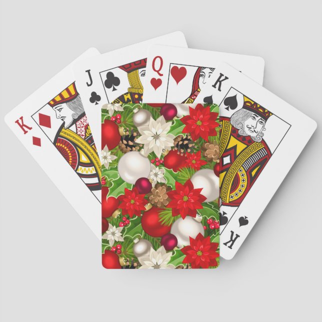 Jeu De Cartes Joyeuses Fêtes Jouer aux cartes (dos)
