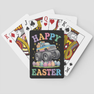 Jeu De Cartes Joyeuses Pâques Drôle de Monster Truck Écrase des 