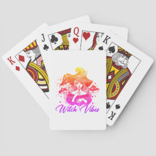 Jeu De Cartes joyeuses vibes de sorcières d'Halloween
