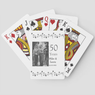 Jeu De Cartes Joyeux 50e anniversaire ajouter nom du couple date