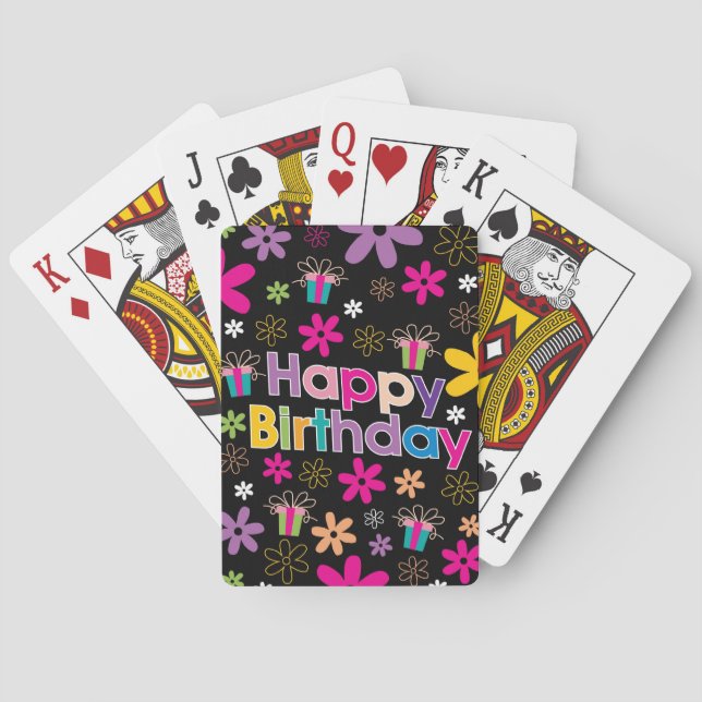 Jeu De Cartes Joyeux anniversaire (dos)