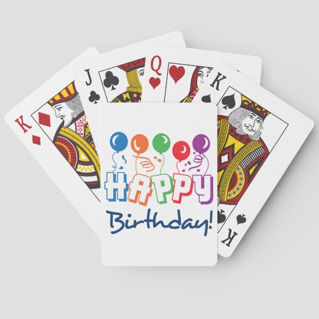 Jeu De Cartes Joyeux anniversaire (dos)