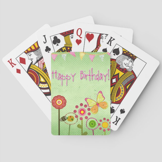 Jeu De Cartes Joyeux anniversaire (dos)