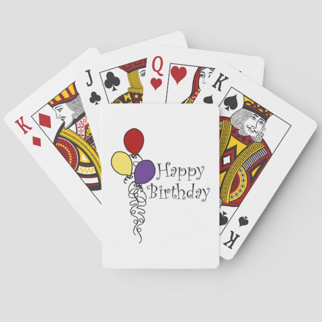 Jeu De Cartes Joyeux anniversaire (dos)