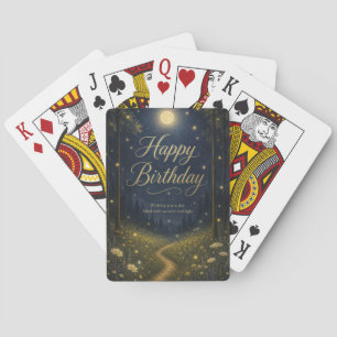 Jeu De Cartes Joyeux Anniversaire Forêt Enchantée Papillon de Nu