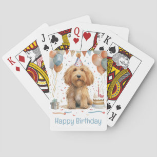 Jeu De Cartes Joyeux Anniversaire Goldendoodle Chien