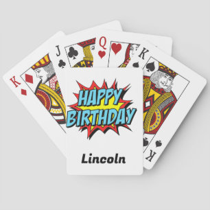 Jeu De Cartes Joyeux anniversaire personnalisé