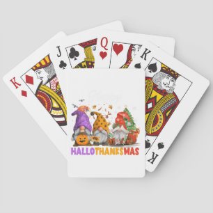Jeu De Cartes Joyeux Hallothanksmas Gnome Halloween Thanksgiving