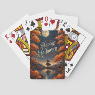 Jeu De Cartes Joyeux Halloween Automne Enchanté Citrouille