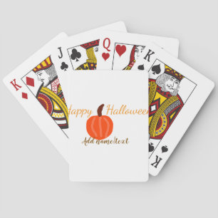 Jeu De Cartes Joyeux Halloween orange citrouille automne orange