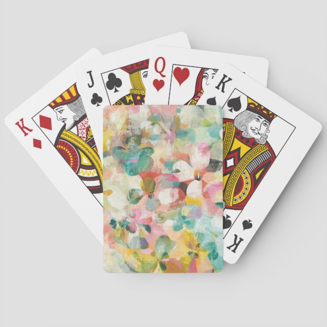 Jeu De Cartes Joyeux Jardin | Pétales pastel douces (dos)