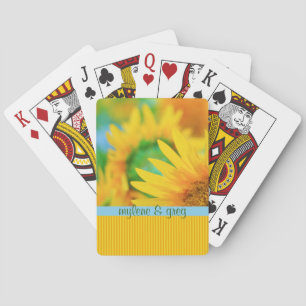 Jeu De Cartes Joyeux Joyeux Tournesol Jaune Bleu Orange
