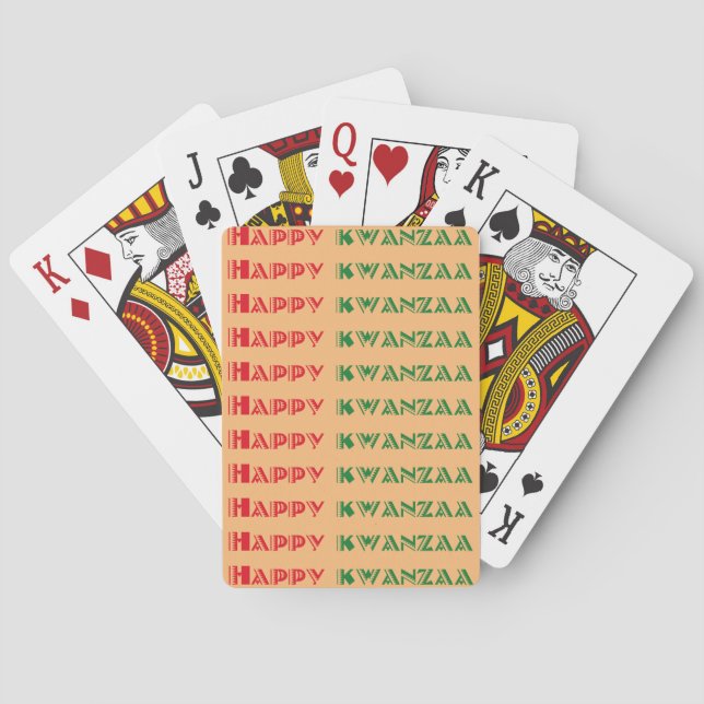 Jeu De Cartes Joyeux Kwanzaa Message 2 (dos)