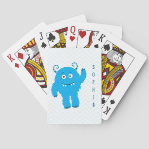 Jeu De Cartes Joyeux Monstre avec prénom, Petit Enfant
