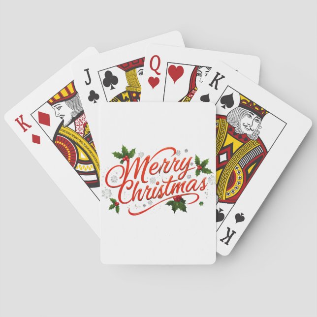 Jeu De Cartes Joyeux Noël (dos)