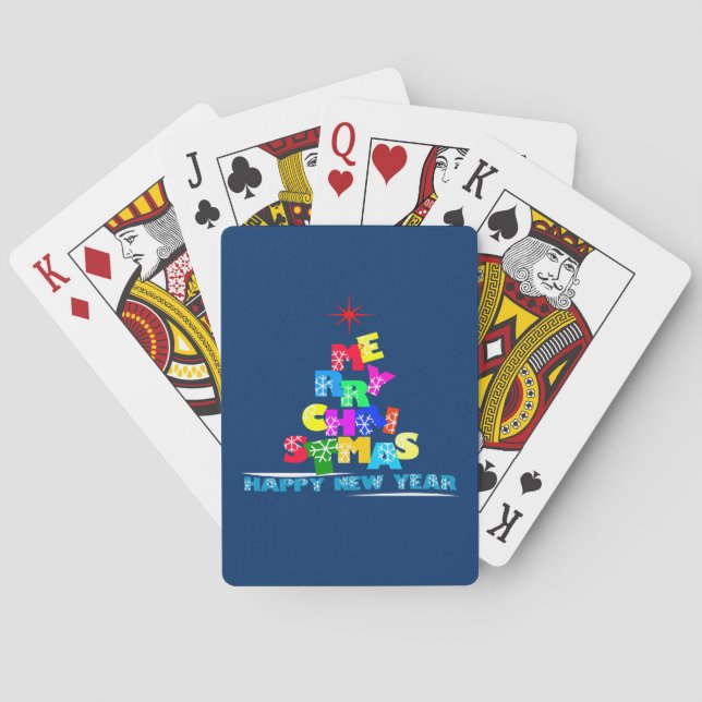 Jeu De Cartes Joyeux Noël Bonne année (dos)