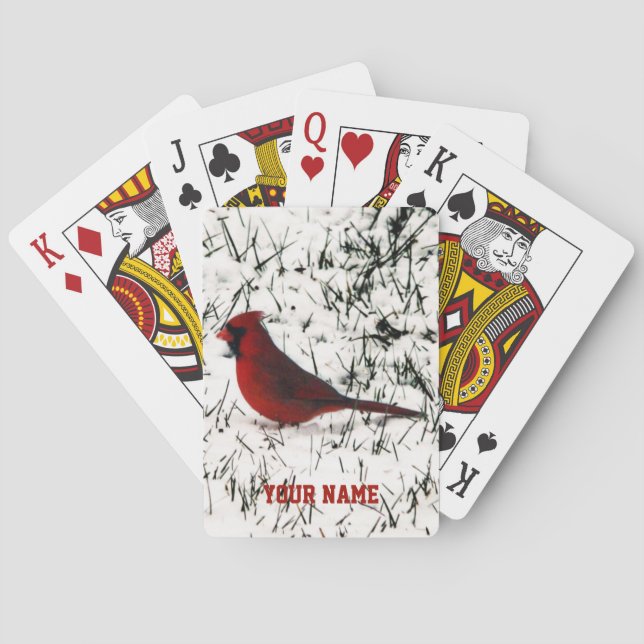 Jeu De Cartes Joyeux Noël Cardinal  (dos)