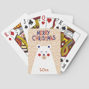 Jeu De Cartes Joyeux Noël/Carte d'ours/Jeu de cartes