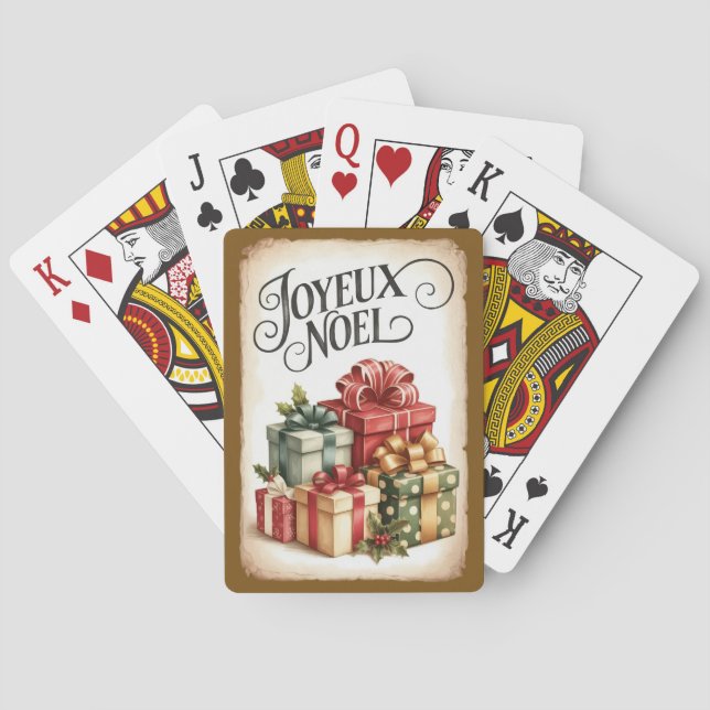 Jeu De Cartes Joyeux Noël Christmas Poker Playing Cards (dos)