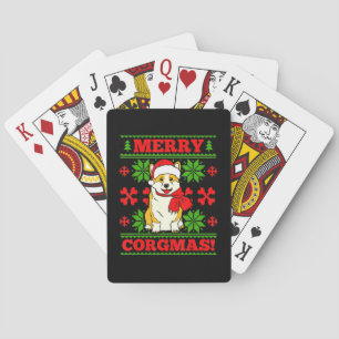 Jeu De Cartes Joyeux Noël Corgmas Corgi Chien