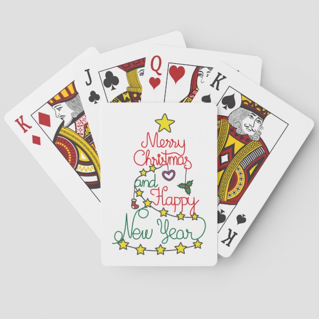 Jeu De Cartes Joyeux Noël et Bonne Année (dos)