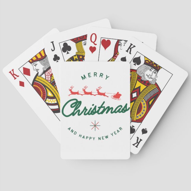 Jeu De Cartes Joyeux Noël et bonne année  (dos)