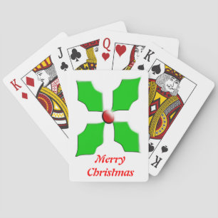 Jeu De Cartes Joyeux Noël Holly Personnalisé Jouer Cartes